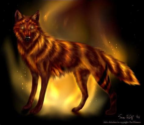 Elemental Fire Wolf