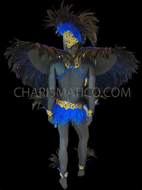 Royal Blue Male Carnival Samba Costume