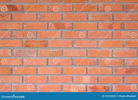 Orange Brick Wall Texture Background Brickwork Or Stonework Flo Stock