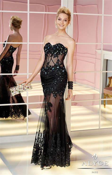 Alyce Paris 6172 The Black Swan Gown Prom Dress