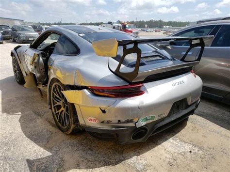 Wrecked 2018 Porsche 911 Gt2 Rs Banned From Ever Getting On The Road Again