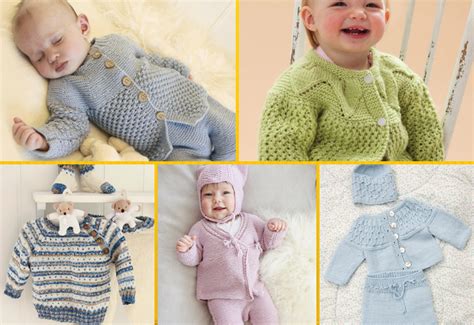 8 Classic Baby Sets With Free Knitting Patterns Knitting Women