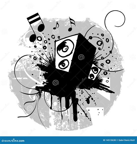 Grunge Music Stock Vector Illustration Of Note Grunge 14513638