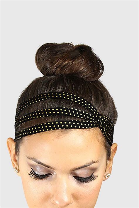Polka Dot Headband Black And Gold Headband By Jahannamartinez