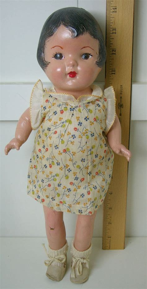 Sweet Vintage Antique Composition Doll Listing92487053