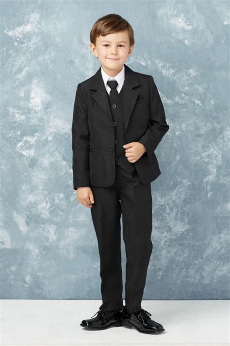 Boys First Communion Suit Black Ph