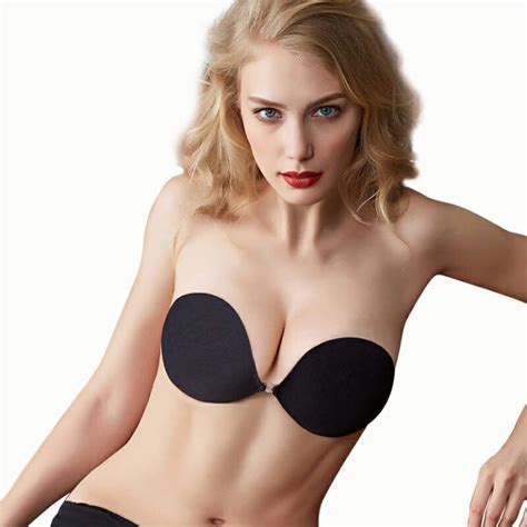 Adhesive Bra Reusable Push Up Deep V Silicone Invisible Nubra Product Testing Group
