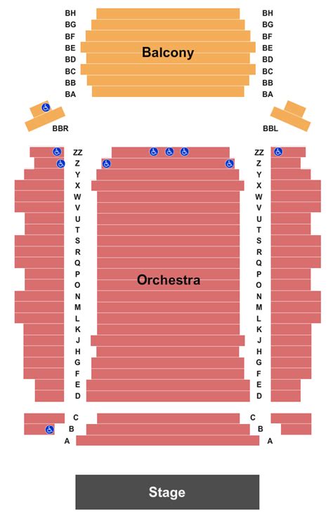 Sunset Center Seating Chart And Maps Carmel