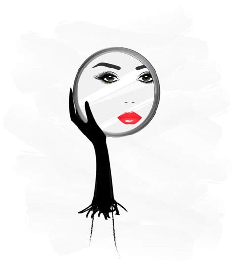 40 Woman Looking In Mirror Silhouette Illustrations Royalty Free