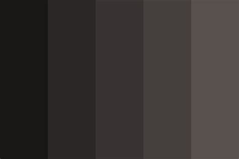 Warm Black And Dark Grey Color Palette