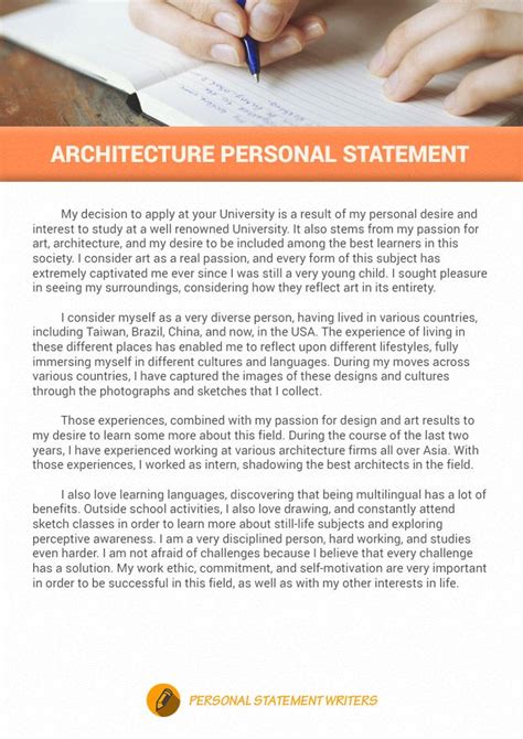 Pin On Architecture Personal Statement Sample