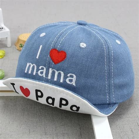 Buy Baby Baseball Cap Boy Girl Hat For Infant Toddler Baby I Love Mama Papa