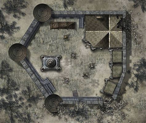 Haunted Keep By Hero339 On Deviantart Fantasy Map Dungeon Maps