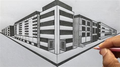 Perspective Building Drawing Perspective Drawing Lessons Point