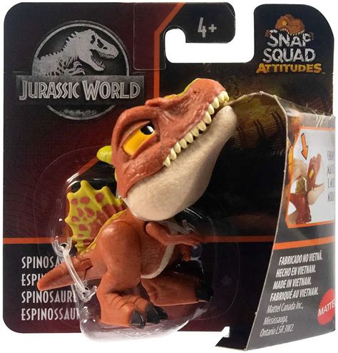 Jurassic World Snap Squad Attitudes Spinosaurus Mini Figure Mattel Toys Toywiz