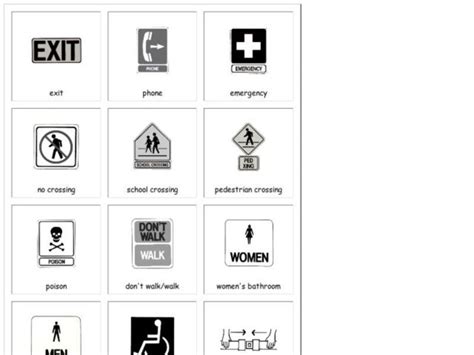 Safety Signs Printable Sheets