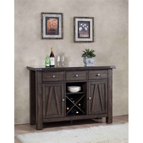 Welcome to the premier industrial server cabinets resource. Oslo Sideboard Buffet Server Cabinet, Brown Wood ...