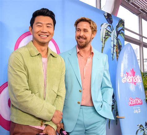 Ryan Gosling And Simu Liu At The Barbie Toronto Fan Event Tom Lorenzo