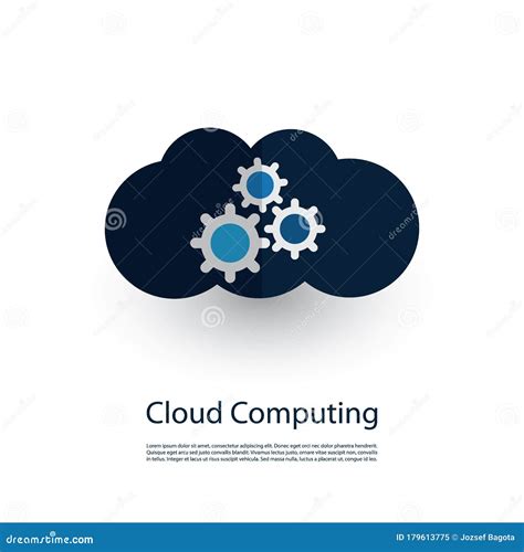 Cloud Computing And Networks Concept Technology Design With Gears