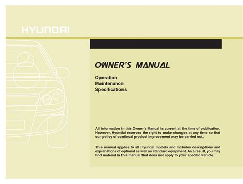 Hyundai Tucson Owner S Manual Pdf Download Manualslib