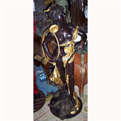 Basement of atalanta bronze statue by sculptor derwent wood in l. Bronze Diana Huntress Statue