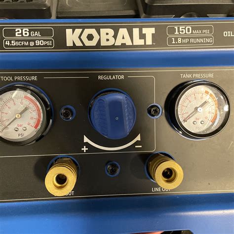 New Kobalt Air Compressor Quiet Tech 26 Gallon Single Stage Portable