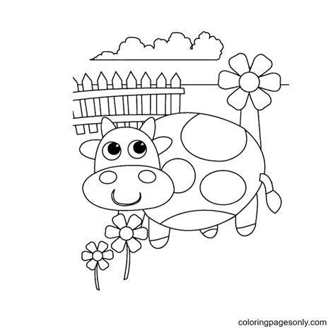 Cute Cow Coloring Pages Cow Coloring Pages Coloring Pages For Kids