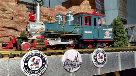 Disneyland Railroad Fred Gurley Locomotive Lgb Pulls Our Disneyland Train Imagination Station