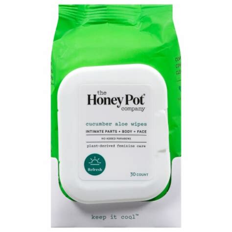 The Honey Pot Wipes Intimt Cucumber Alo 1 Each 30 Ct 1 Ct 30 Ct Harris Teeter