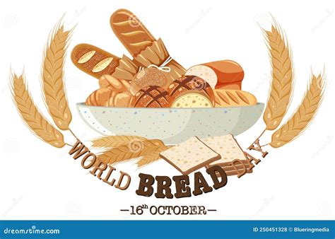 World Bread Day Poster Design Stock Vector Illustration Of Party Graphic 250451328