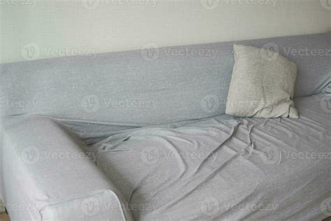 Messy Sofa With A Pillow 24200480 Stock Photo At Vecteezy