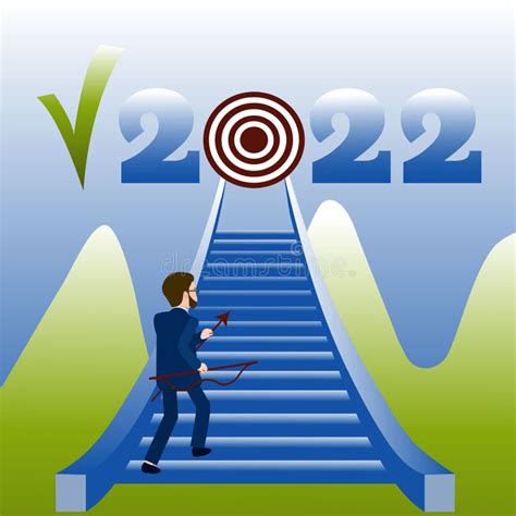 Achieving The Goal In 2022 Stock Vector Illustration Of Solution