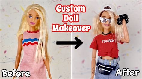 Custom Trendy Barbie Doll Makeover Transformation😱 Doll Tattoo