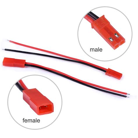 Eboot 20 Awg Jst Plug Connector 2 Pin Male Female Plug Connector Cable