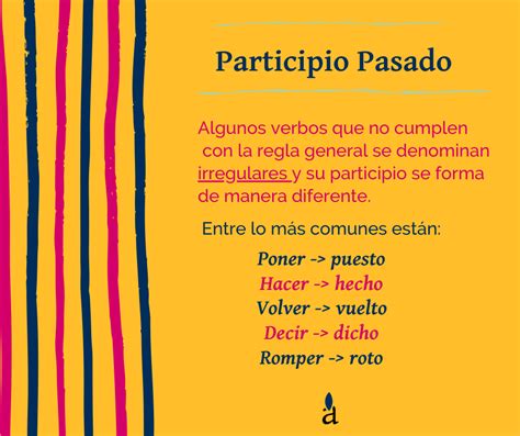 El Participio Pasado En Español Academia De Español