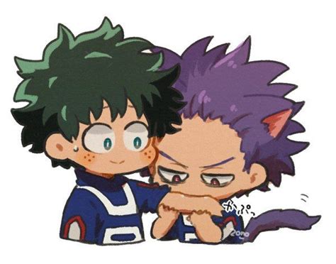 Shinsou Hitoshi X Midoriya Izuku My Hero Deku Boku No Hero Chibi