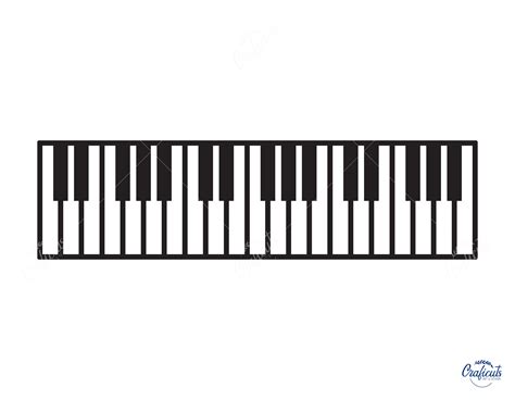 Klaviertasten SVG, Tastatur ClipArt, Instant Digital Download Svg/Png