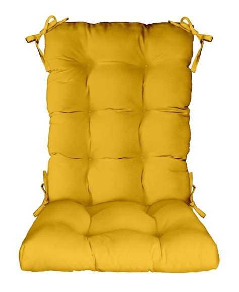 rsh décor indoor outdoor tempotest tufted rocker rocking chair pad cushions large classic