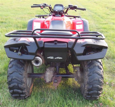 Honda Fourtrax 350fm Quad Bike Farm 4x4 Off Road Utility Atv Quad Red