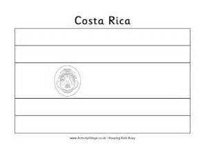 The Flag Of Costa Rica Is Shown In Black And White