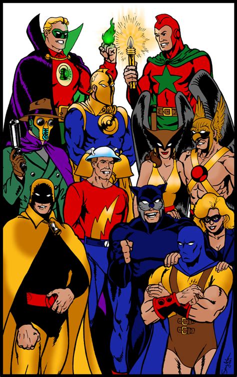 Justice Society Of America Dc Comics Superheroes Superman Art Comic