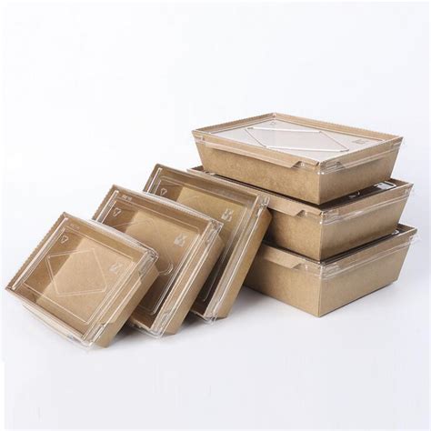 China Disposable Paper Meal Box Takeaway Cake Boxes Food Grade