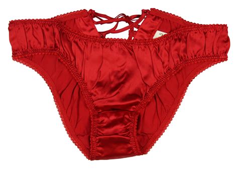 Intimo Womens Comfy Silk Lace Up Bikini Thong Underwear Walmart Com