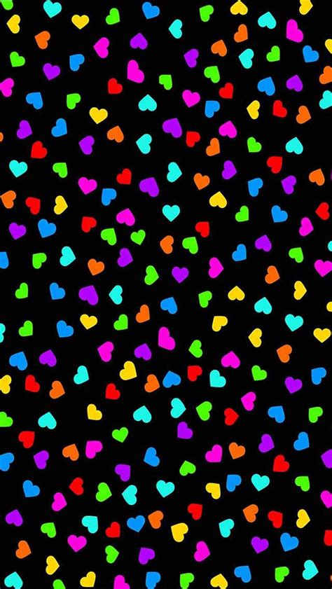Colorful Hearts Iphone Wallpapers Top Free Colorful Hearts Iphone Backgrounds Wallpaperaccess