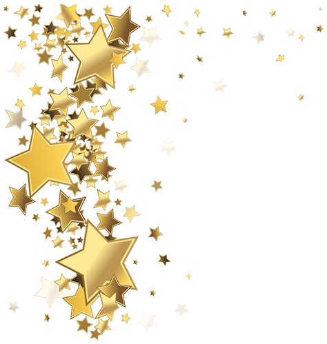 Glitter Transparent Background Gold Star Png