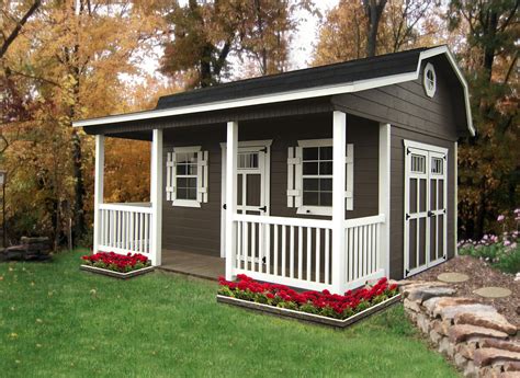 Storage Sheds Shed With Porch Backyard Porch Garden Shed Interiors