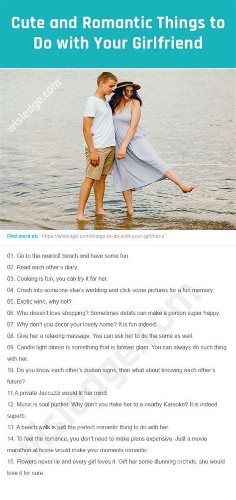 103 cute and romantic things to do with your girlfriend