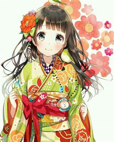 The 25 Best Anime Girl Kimono Ideas On Pinterest Anime