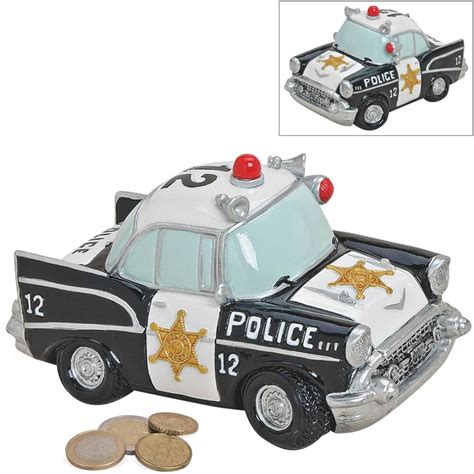 They were in use until the 1990's. Spardose Polizei Auto US Police Car Sparbüchse Poly ...