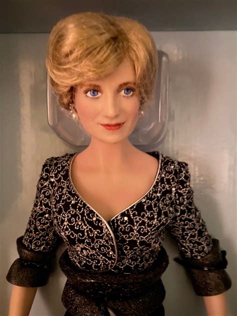 Franklin Mint Diana Princess Of Wales Porcelain Portrait Doll Etsy